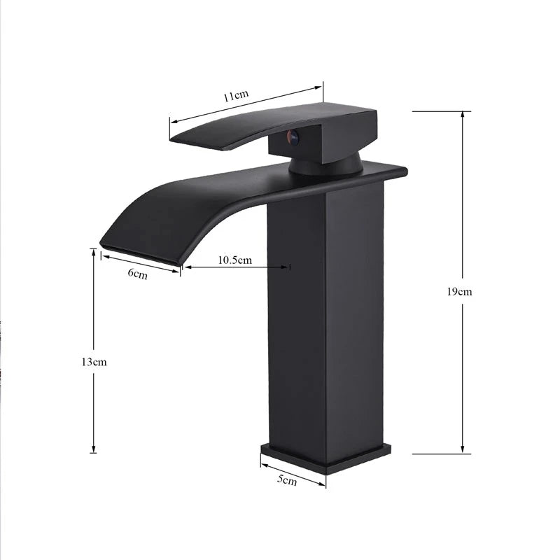 Bathroom Waterfall Basin Sink Faucet