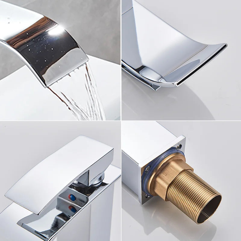 Bathroom Waterfall Basin Sink Faucet