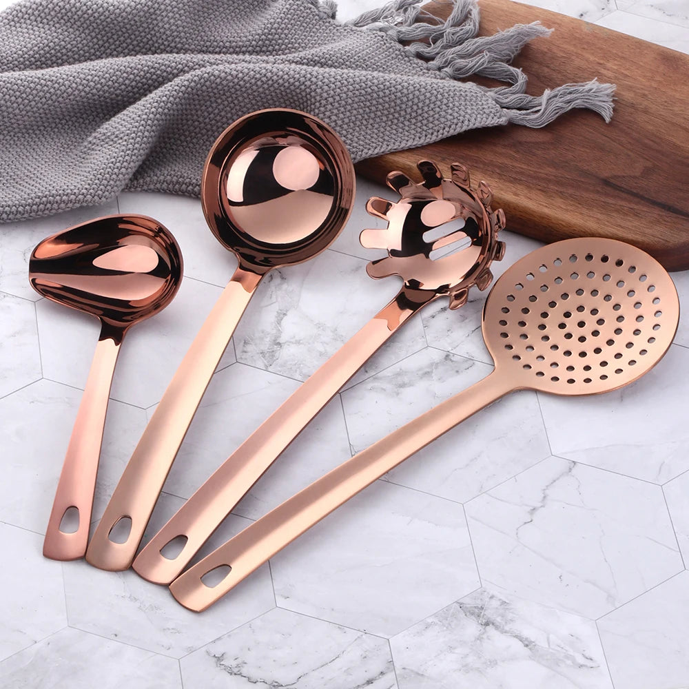 Cooking Utensils Rose Gold