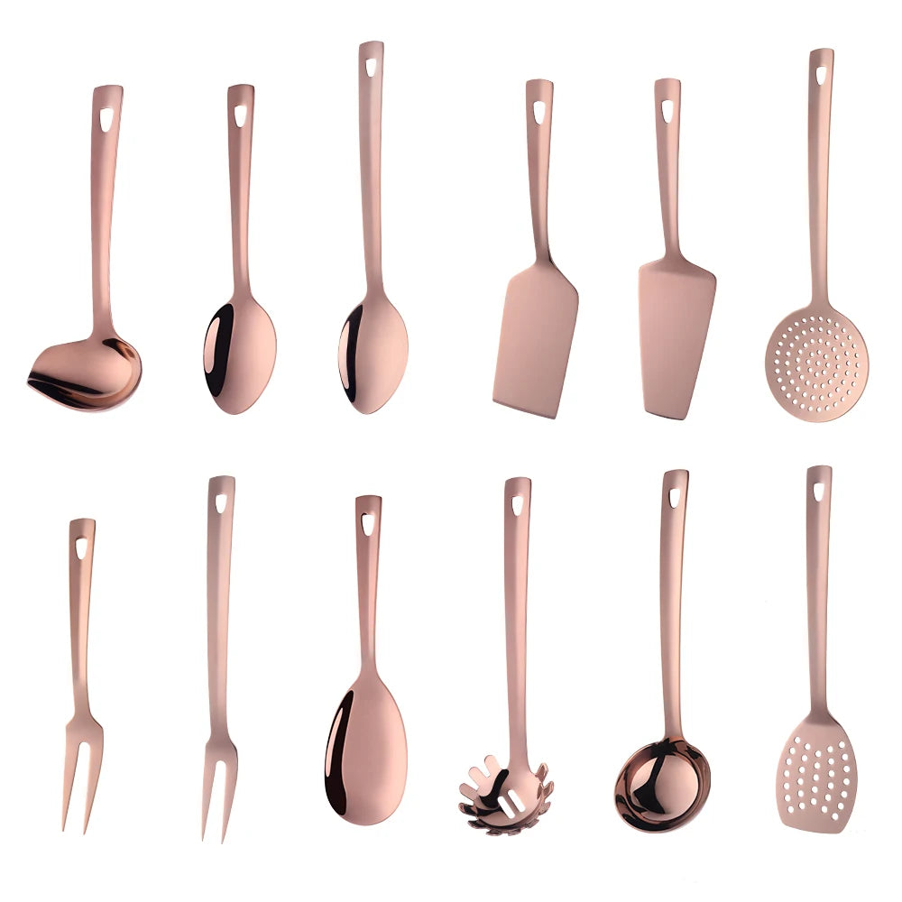Cooking Utensils Rose Gold