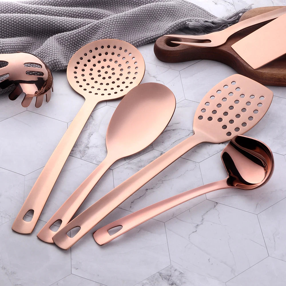 Cooking Utensils Rose Gold