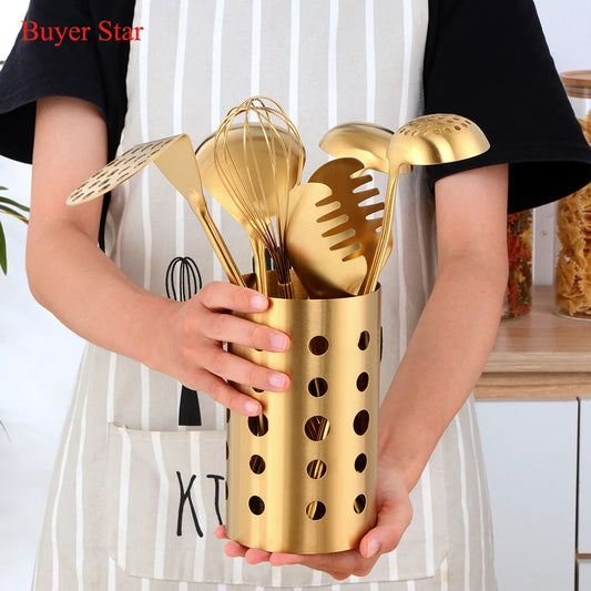 1PC Stainless Steel Kitchen Cookware Gold