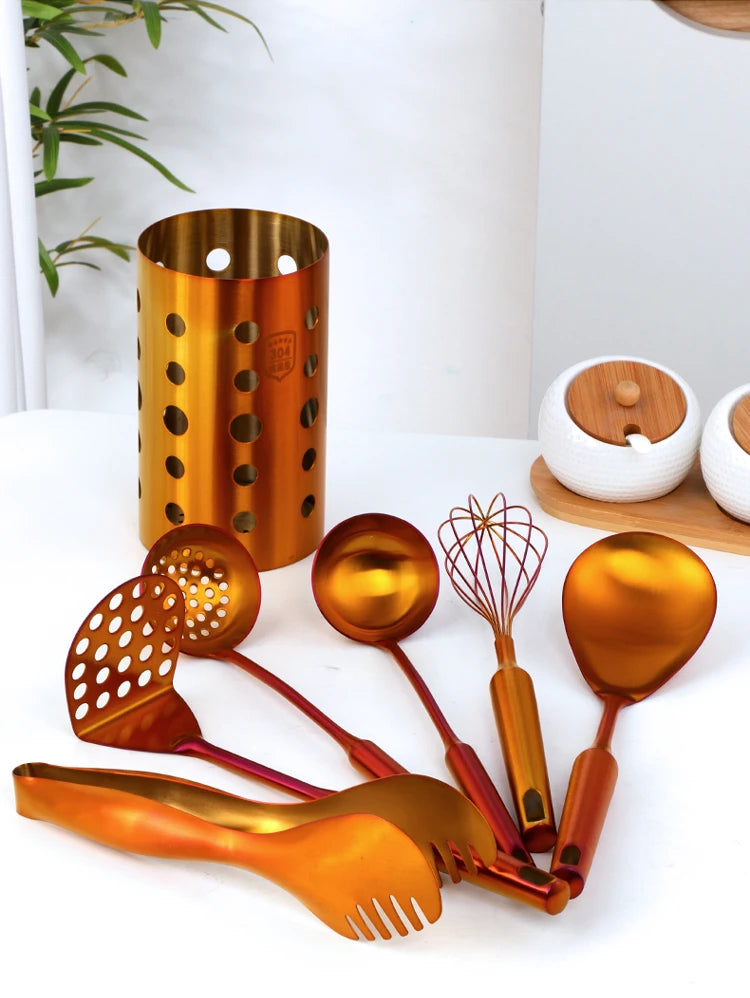 1PC Stainless Steel Kitchen Cookware Gold
