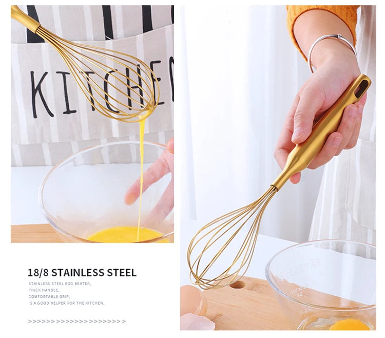 1PC Stainless Steel Kitchen Cookware Gold