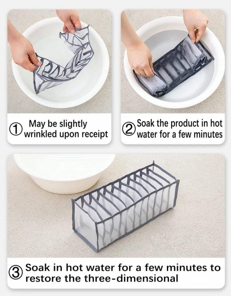 Foldable drawer home organization