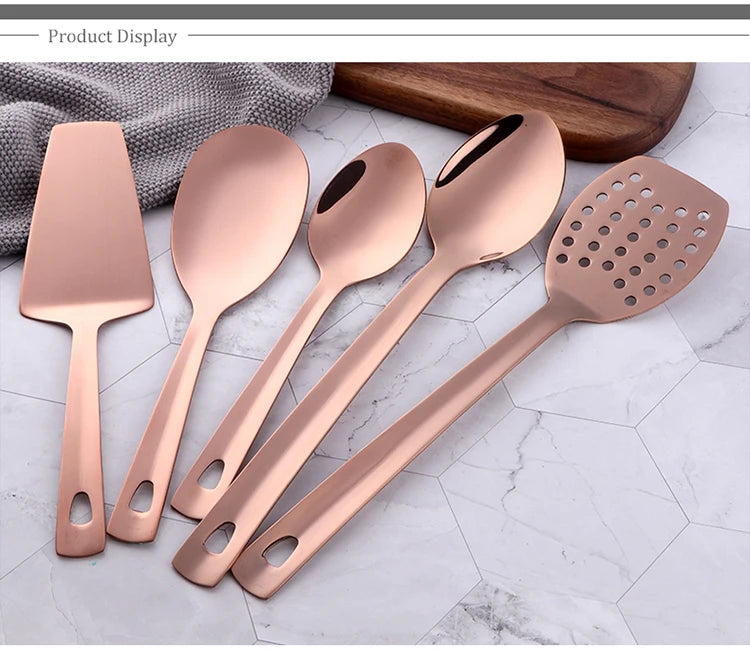 Cooking Utensils Rose Gold