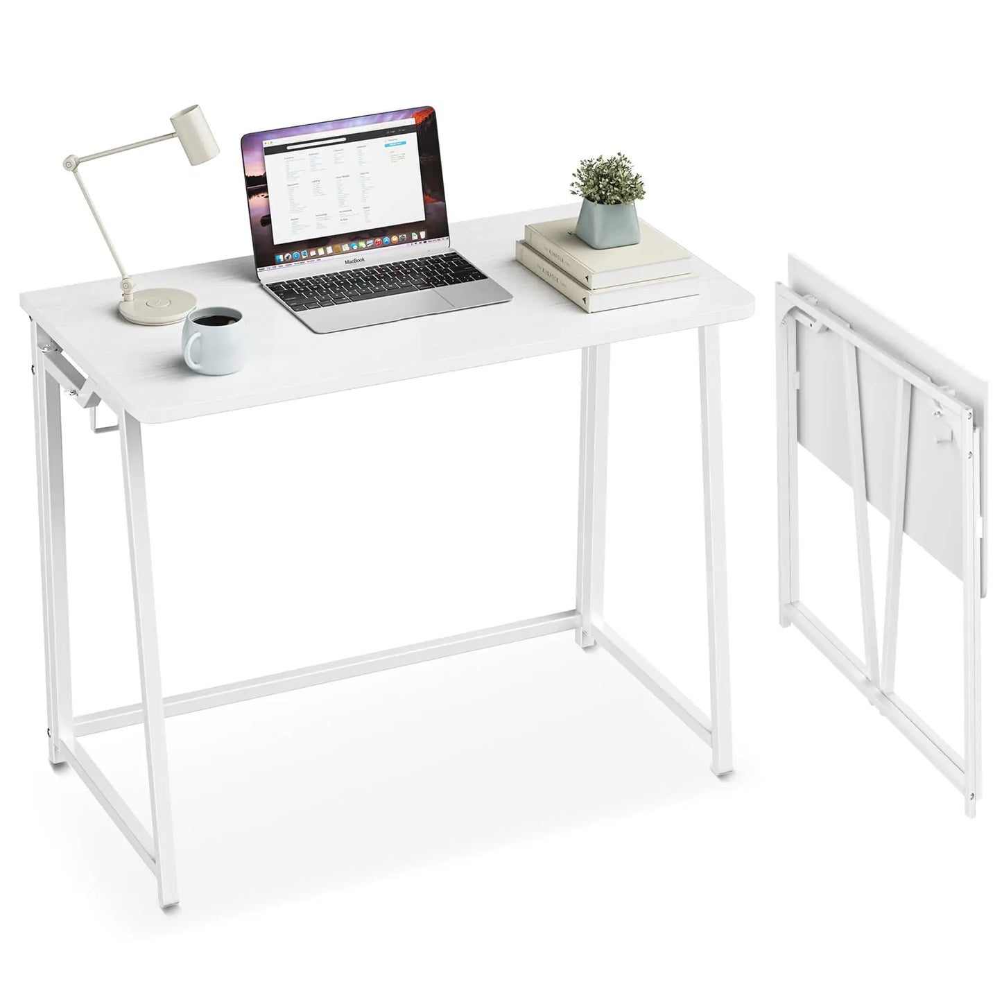 POLWKZU Inklapbaar Bureau - Transformeert Kleine Ruimtes in Productieve Werkplekken 90% Ruimtebesparing!