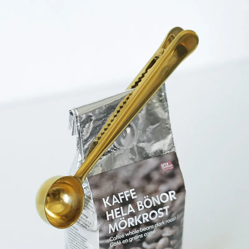 Two-in-one Coffee Spoon Sealing Clip