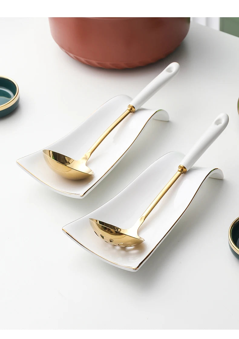 Nordic Gold Stainless Steel Spoon Chopsticks Holder