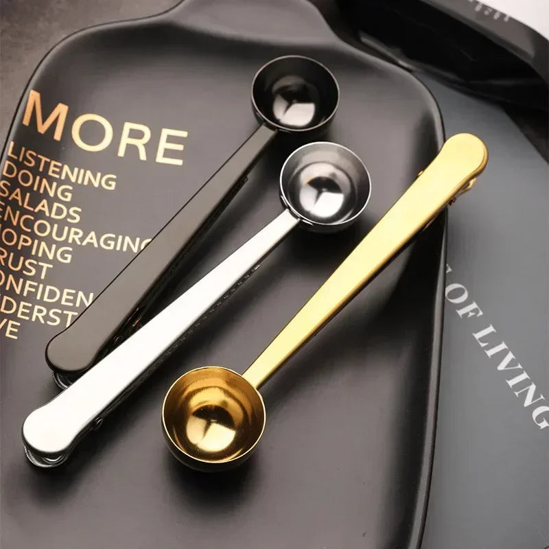 Two-in-one Coffee Spoon Sealing Clip