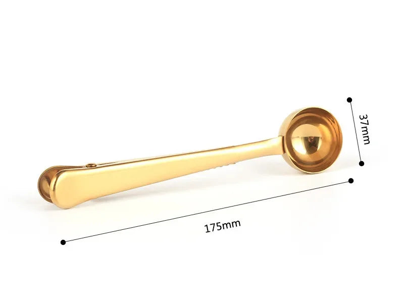 Two-in-one Coffee Spoon Sealing Clip