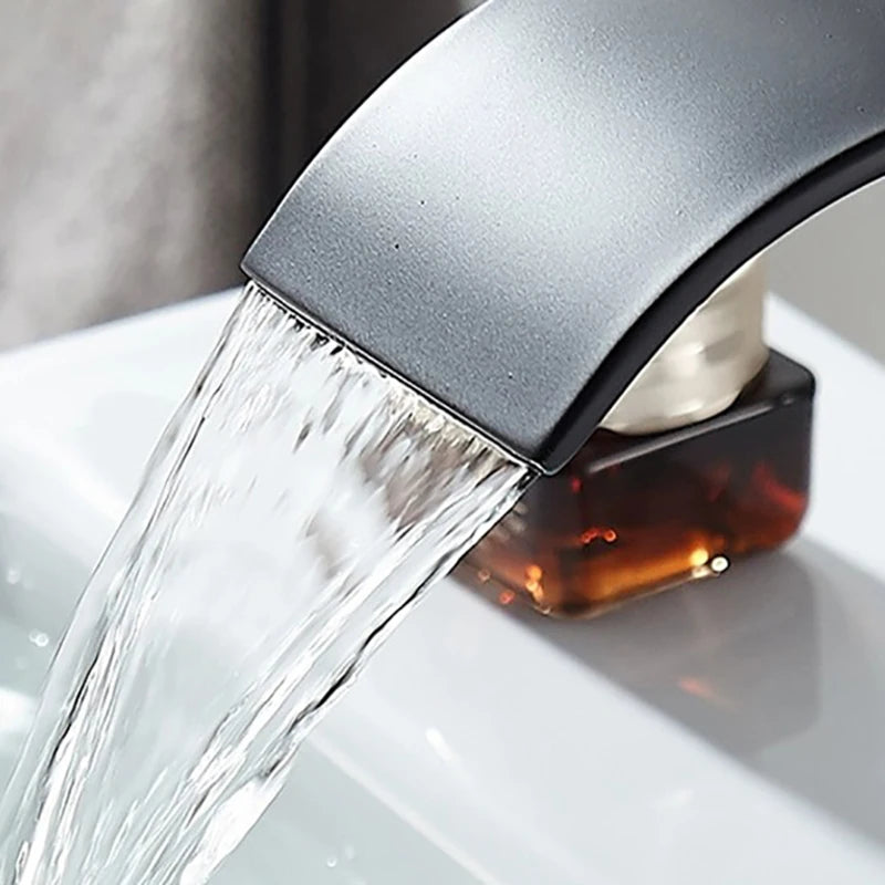Bathroom Waterfall Basin Sink Faucet