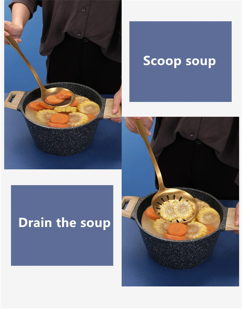 Golden Hanging Cooking Utensils