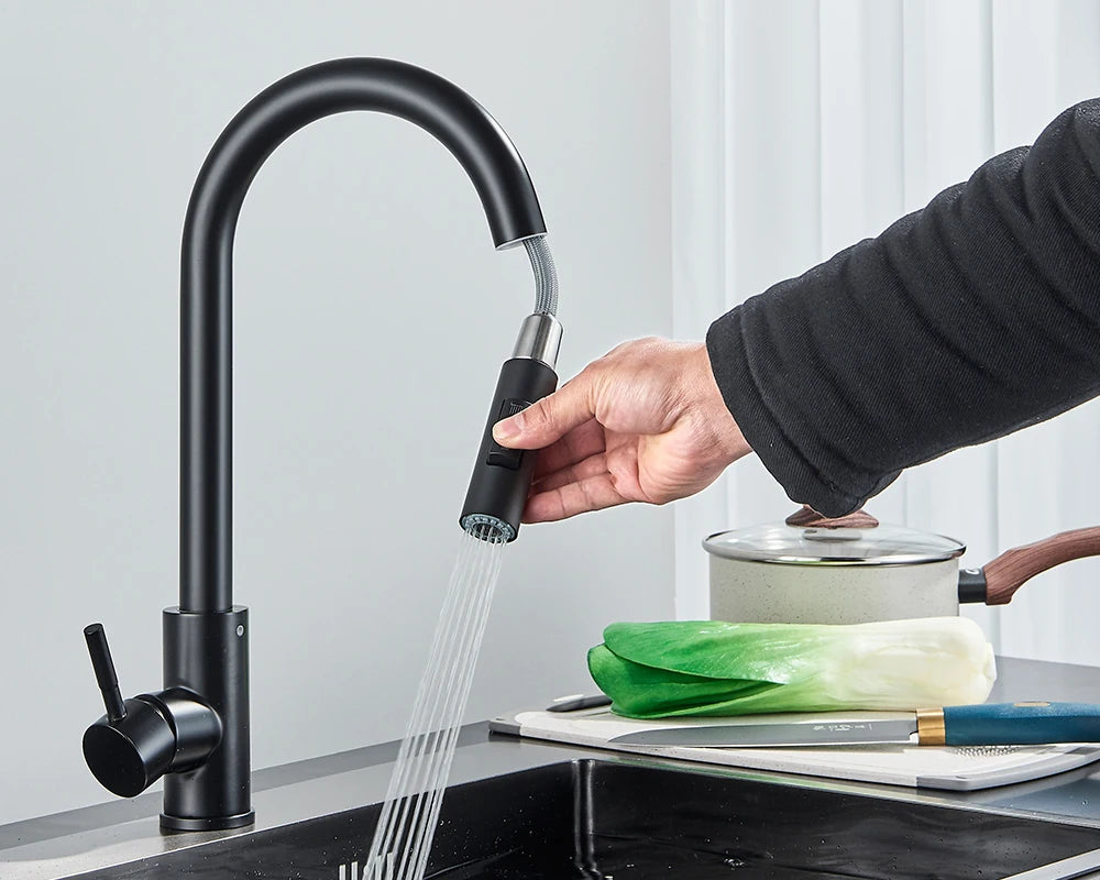 Brushed Gold Kitchen Faucet