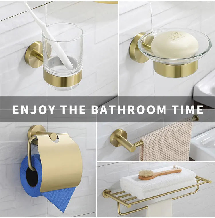 Brushed Gold Bathroom Accessories