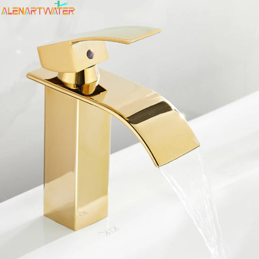 Bathroom Waterfall Basin Sink Faucet