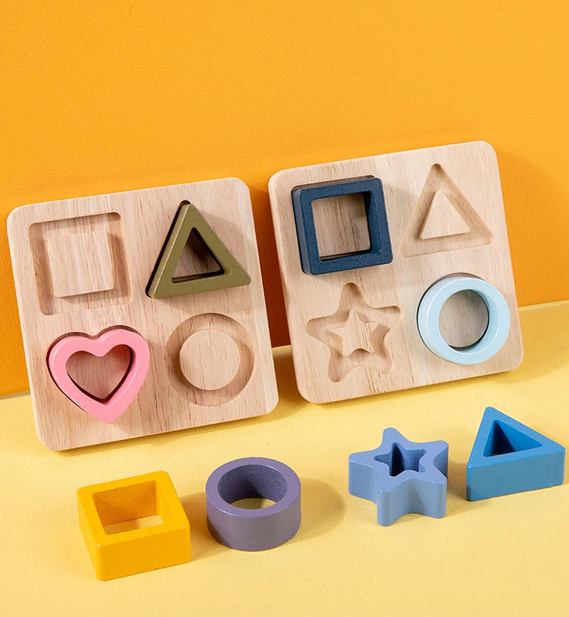 Montessori Silicone Puzzles Geometric Shape