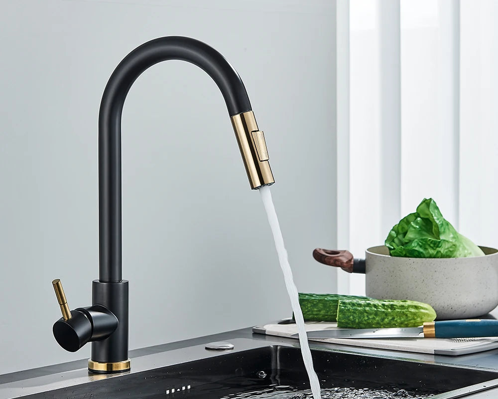 Brushed Gold Kitchen Faucet