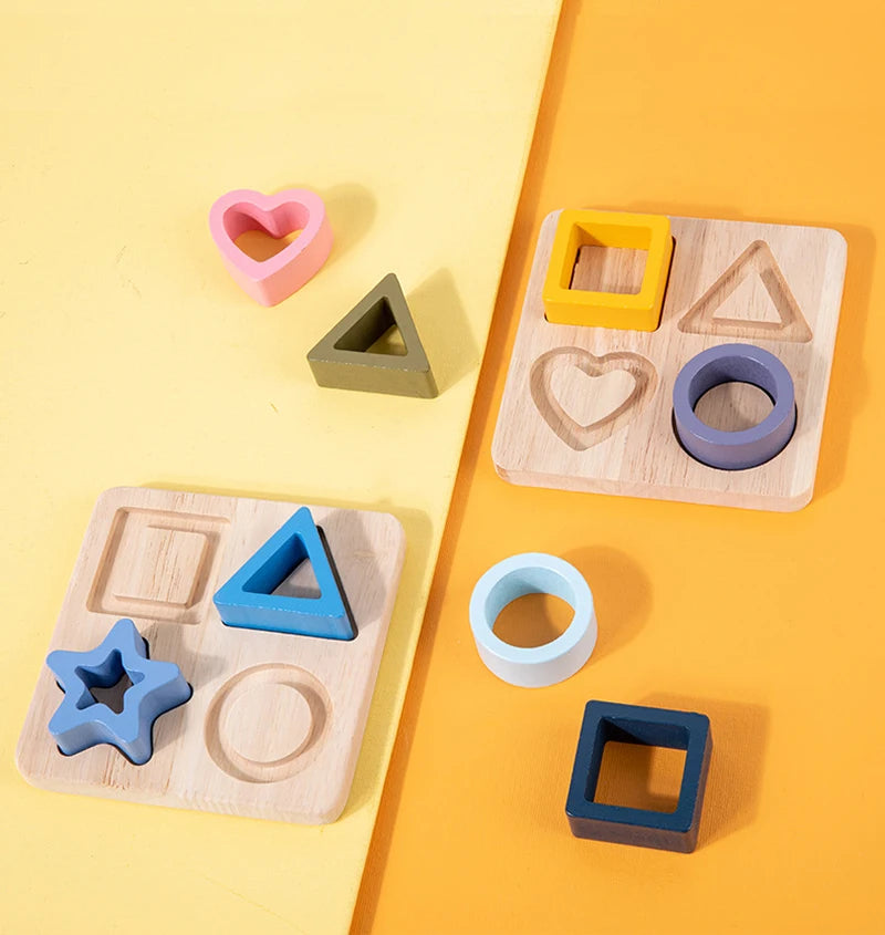 Montessori Silicone Puzzles Geometric Shape
