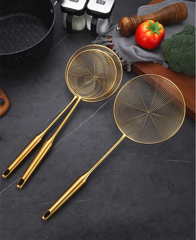 Golden Stainless Steel Skimmer