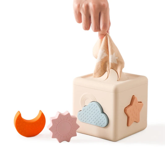 Montessori  Silicone Baby Toys Drawer Box