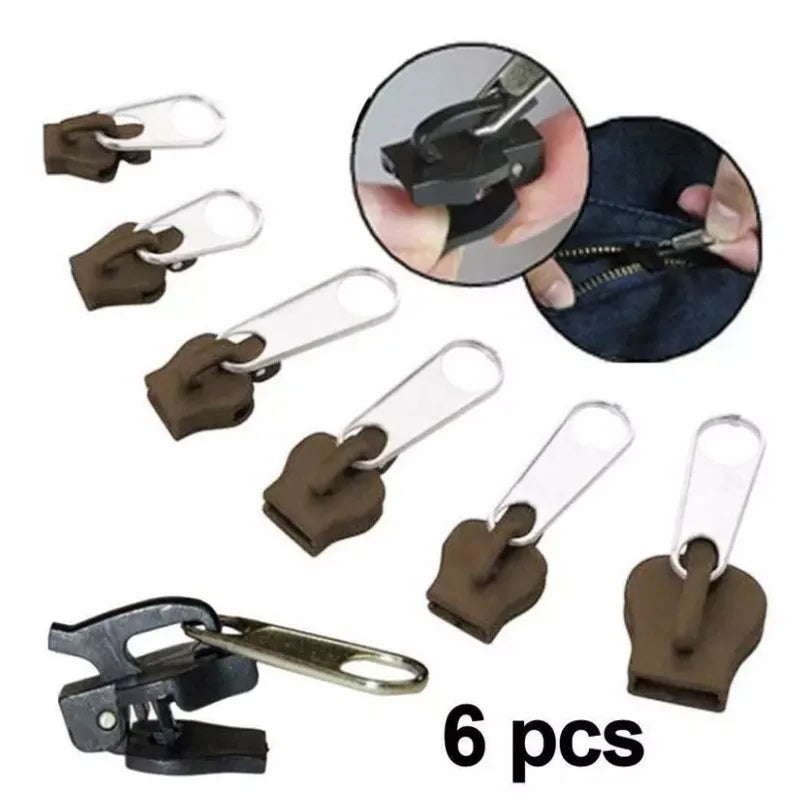 6pcs Instant Zipper Fix Repair Kit