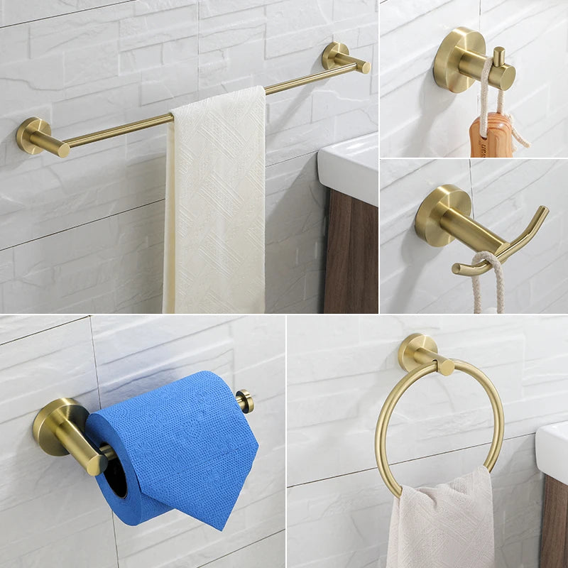 Brushed Gold Bathroom Accessories