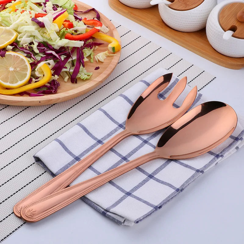 Big Salad Spoon Fork Set