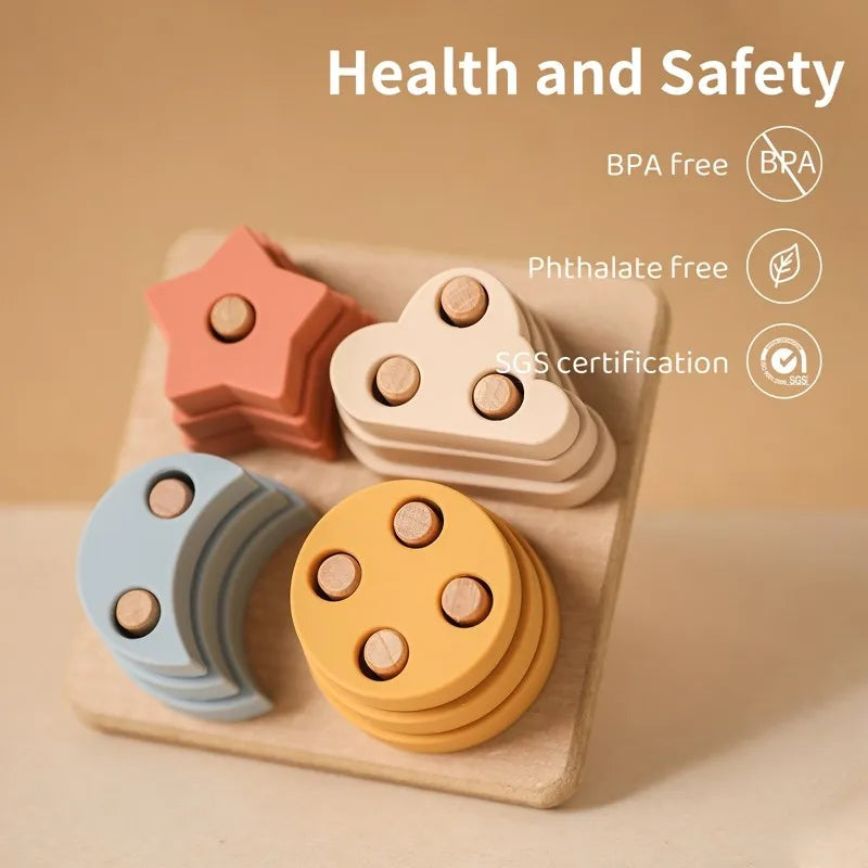 Montessori  Silicone Baby Toys Drawer Box