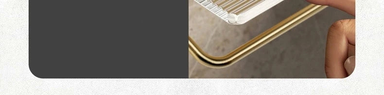 Luxury Gold Toilet Paper Holder with Shelf