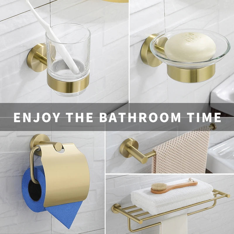 Brushed Gold Bathroom Accessories