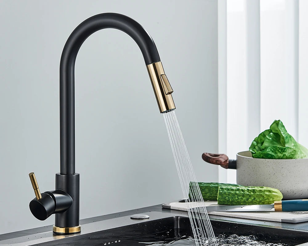 Brushed Gold Kitchen Faucet