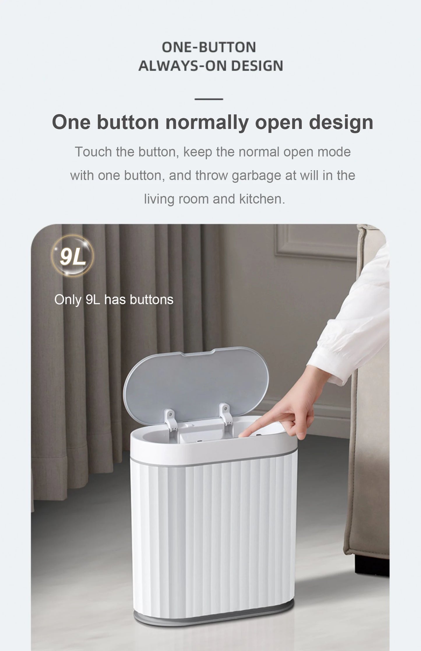 7/9L Automatic Sensor Trash Can