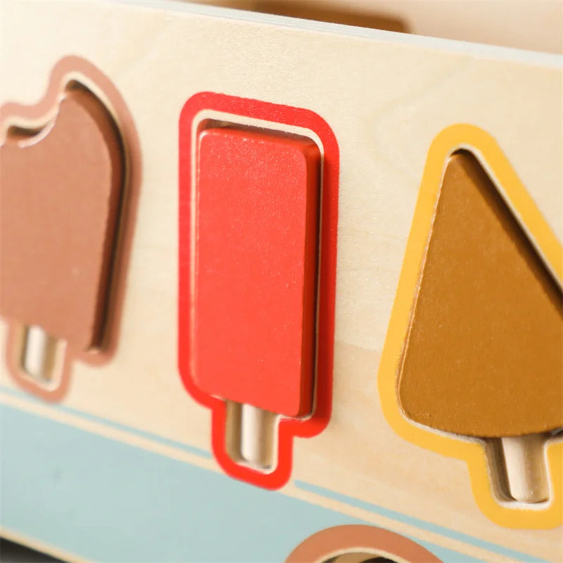 Baby Wooden Silicone Radish Theme Toy Box