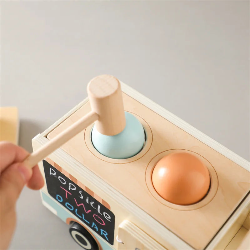 Baby Wooden Silicone Radish Theme Toy Box