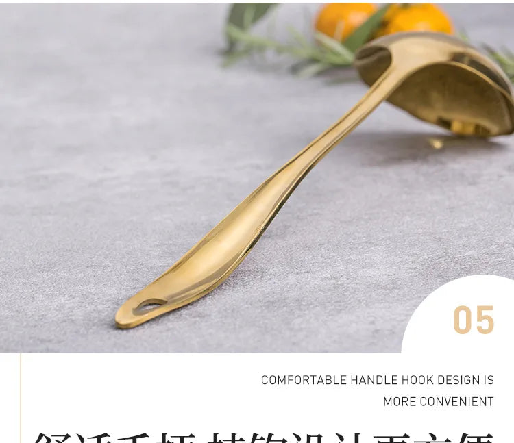 Long Handle Stainless Steel Soup Spoon