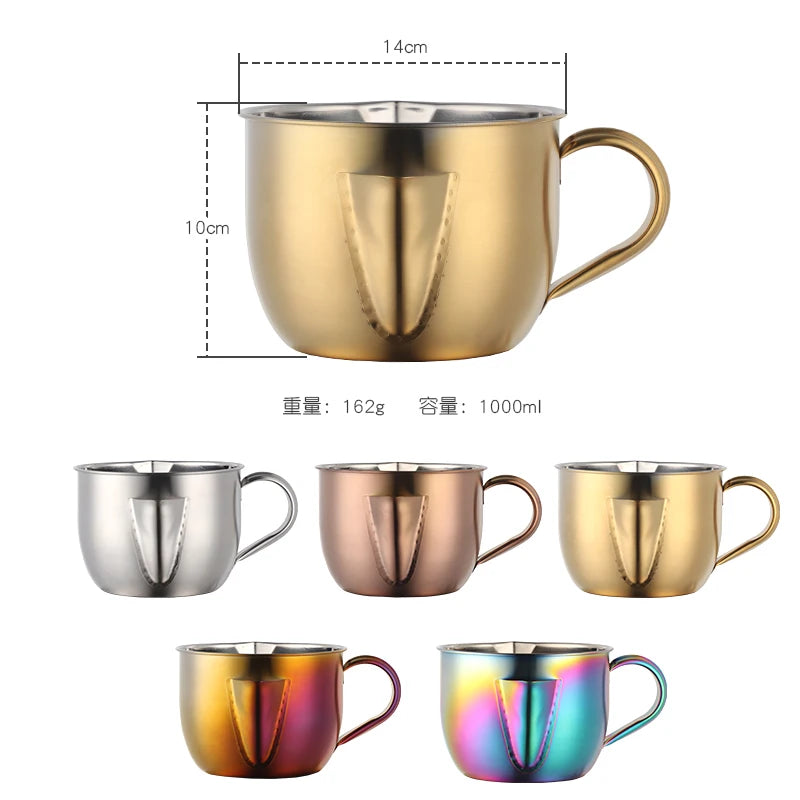 1000ML Soup Filter Stainless Steel Bowl