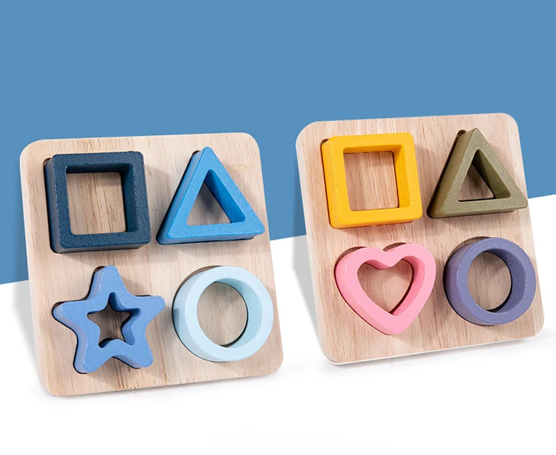 Montessori Silicone Puzzles Geometric Shape