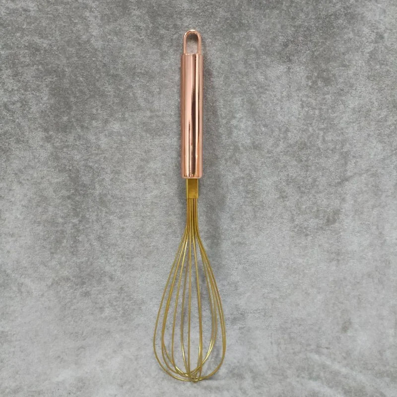 1Pcs Gold Stainless Steel Egg Beater