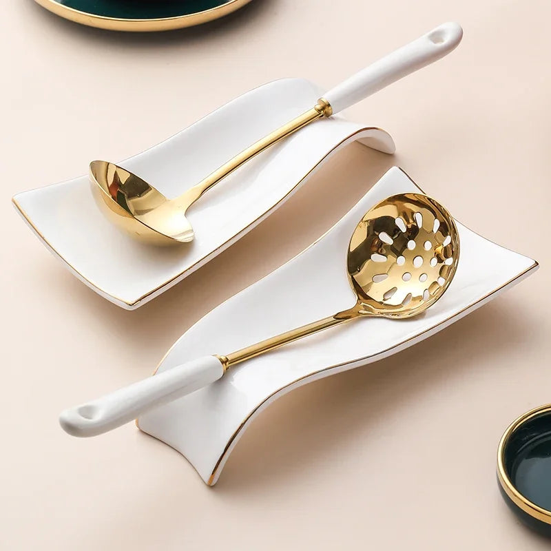 Nordic Gold Stainless Steel Spoon Chopsticks Holder