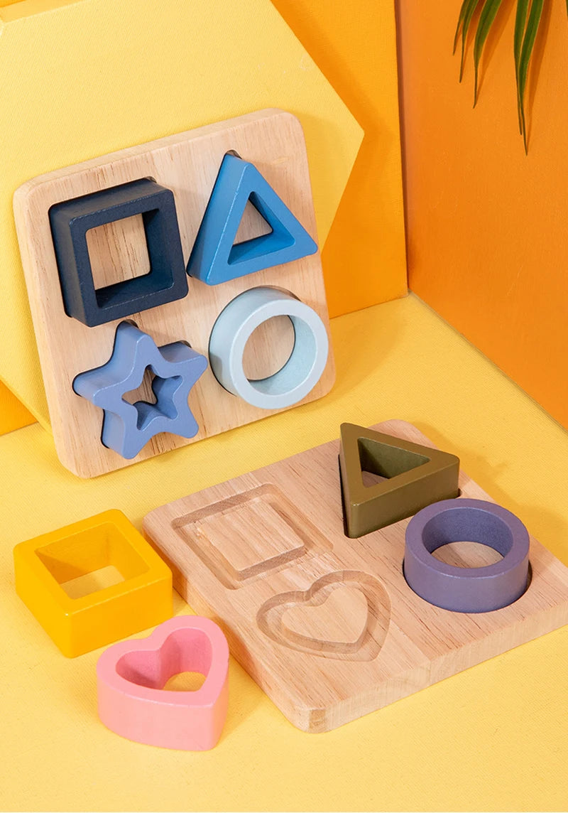 Montessori Silicone Puzzles Geometric Shape