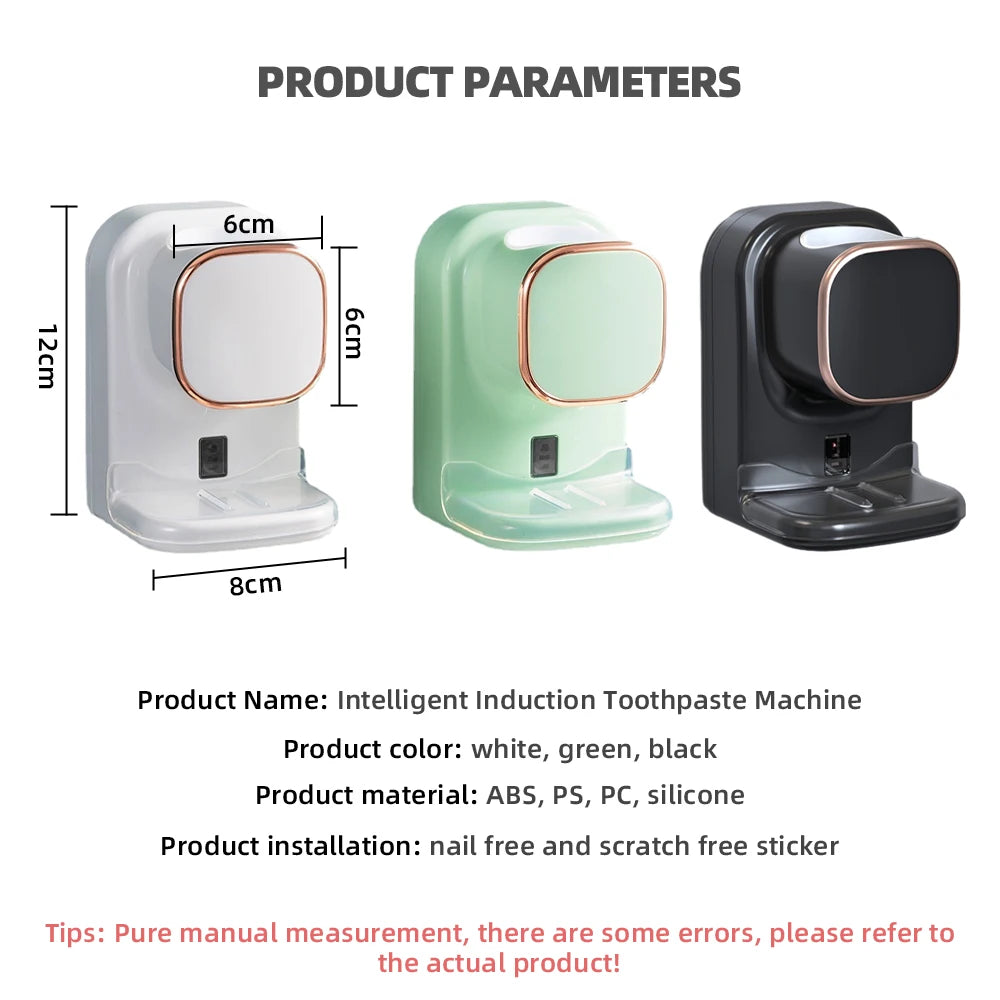Smart Toothpaste Dispenser Automatic Sensor
