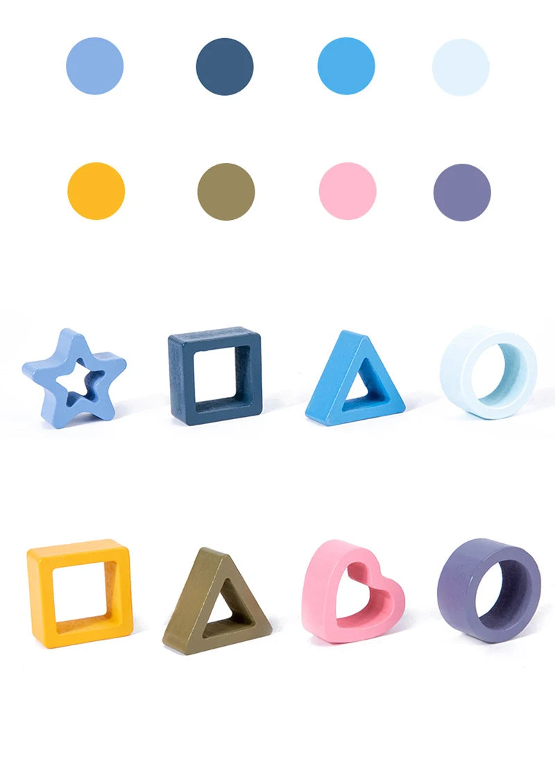 Montessori Silicone Puzzles Geometric Shape