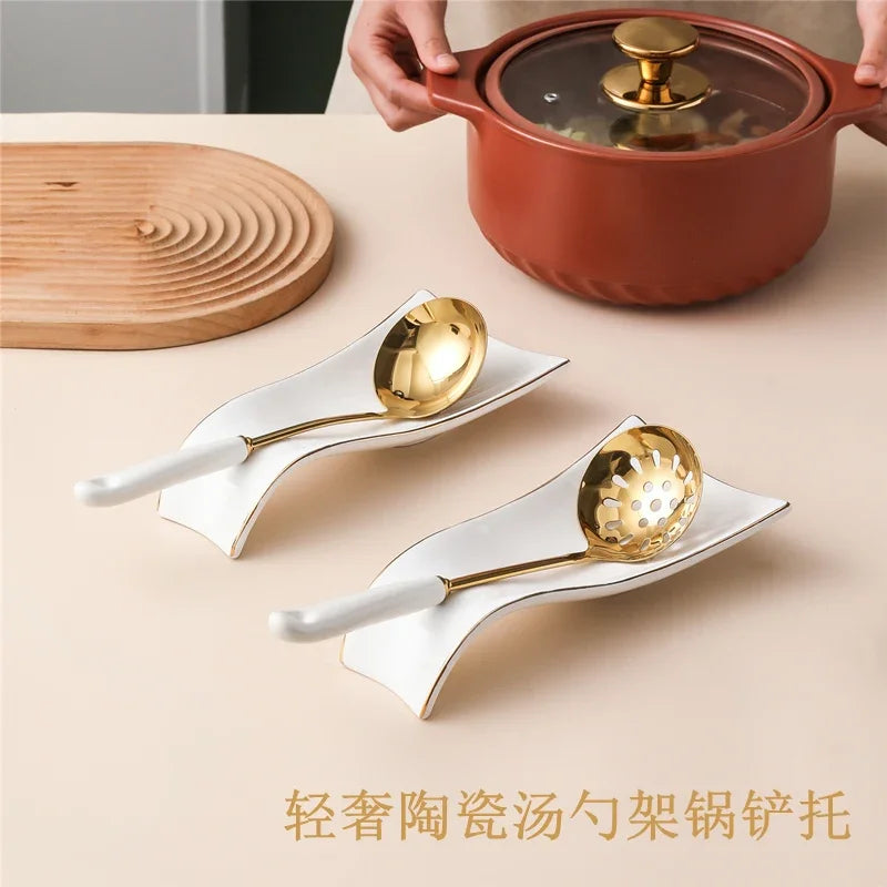 Nordic Gold Stainless Steel Spoon Chopsticks Holder