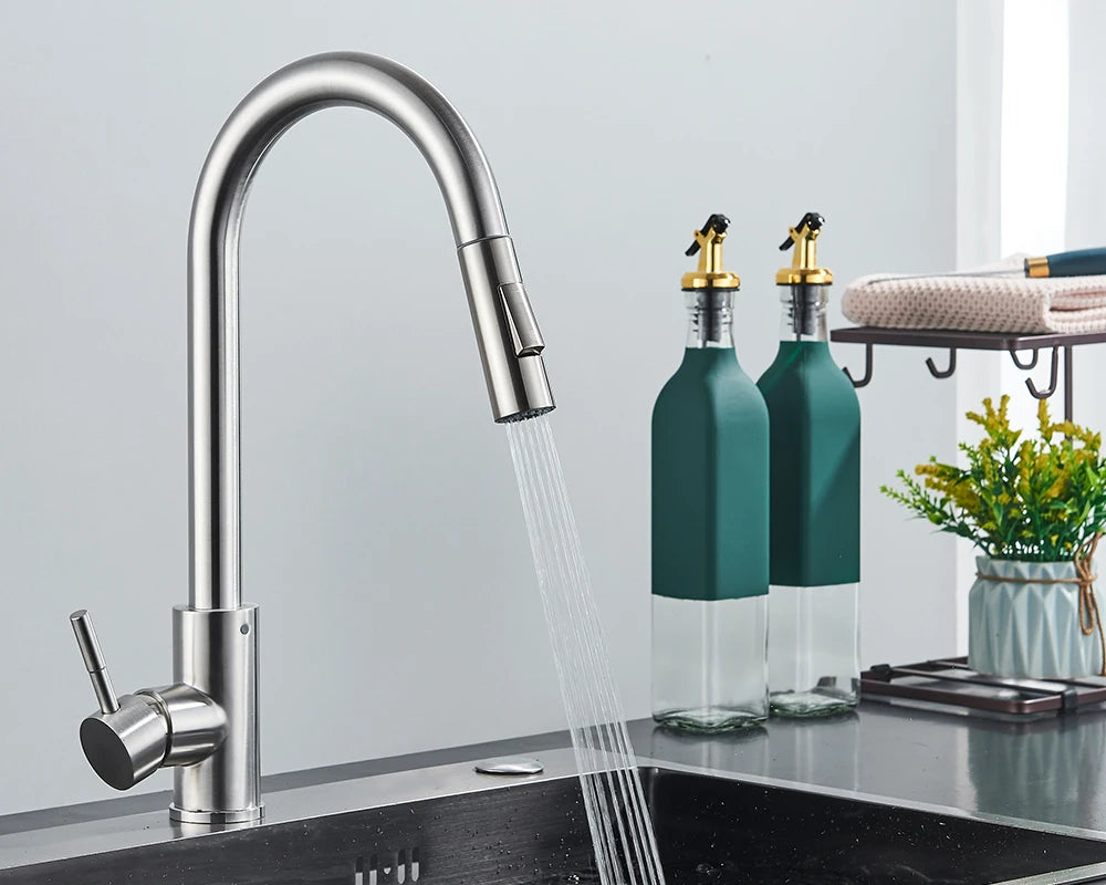 Brushed Gold Kitchen Faucet