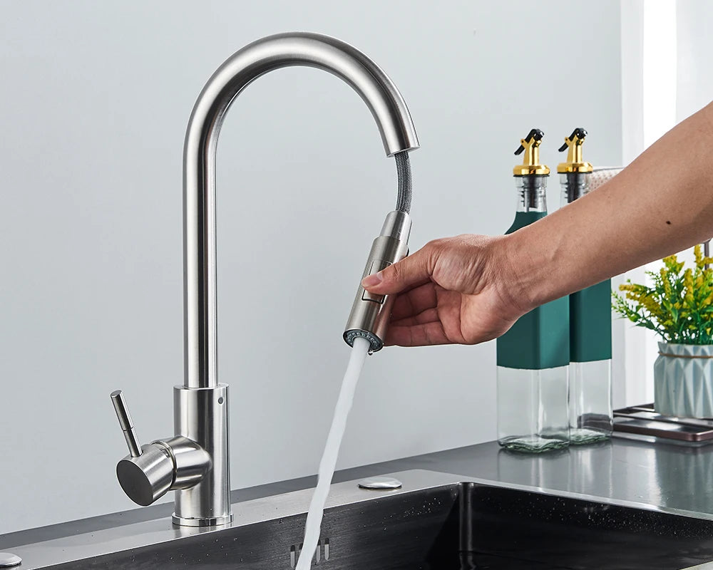 Brushed Gold Kitchen Faucet