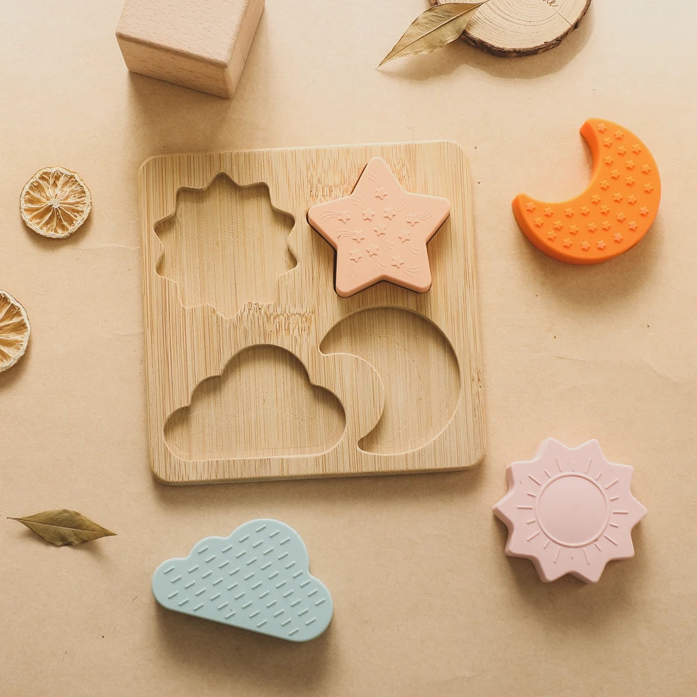1 set Montessori Wooden Blocks