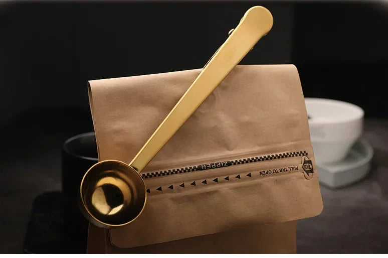 Two-in-one Coffee Spoon Sealing Clip