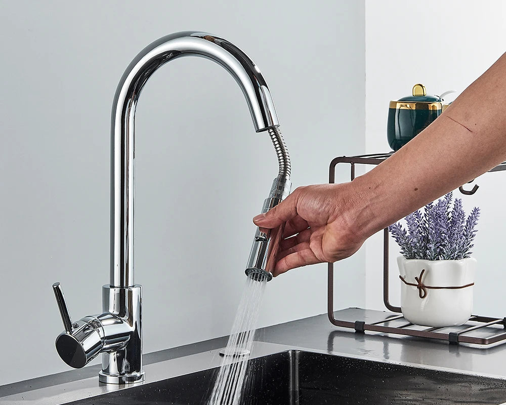 Brushed Gold Kitchen Faucet