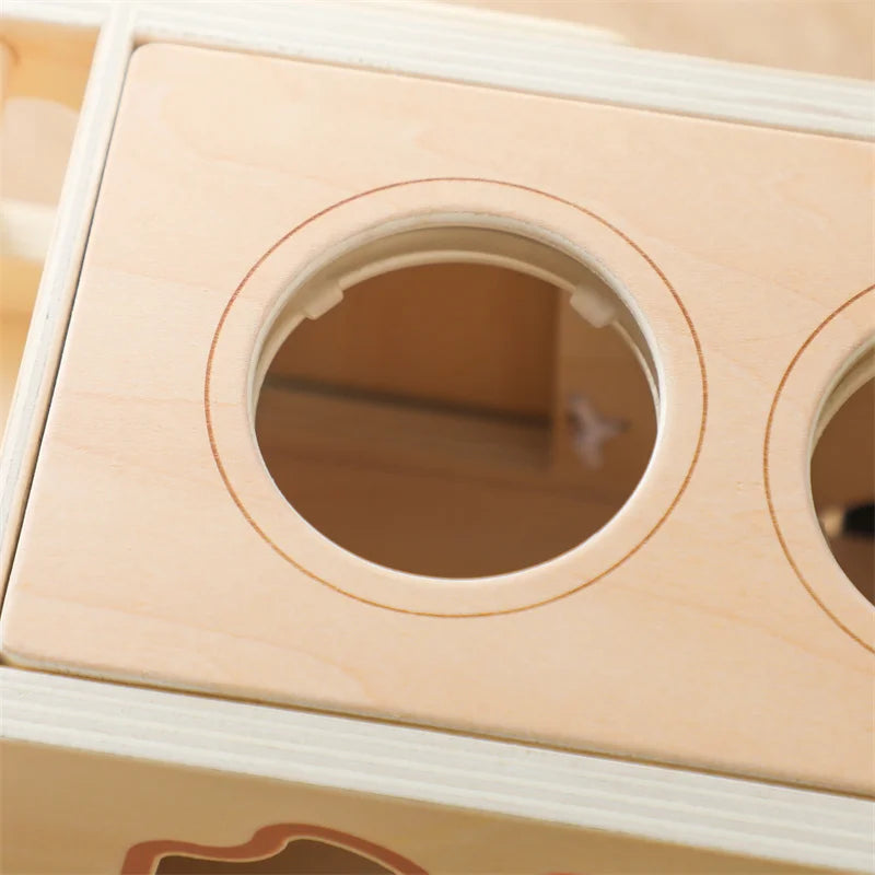 Baby Wooden Silicone Radish Theme Toy Box